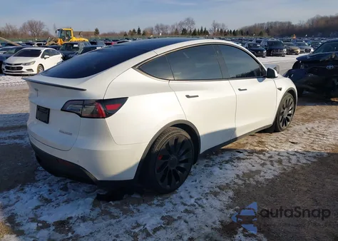 2022 Tesla Model Y Performance Dual Motor All-Wheel Drive из США, поврежденный, VIN 7SAYGDEF2NF520604